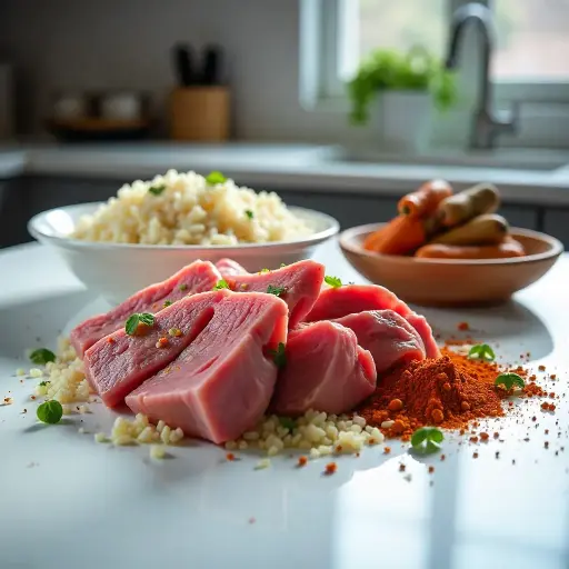 Sheep Biryani cut